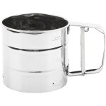 Tamis � farine en acier inoxydable, tamis manuel � main, tamis fins, tamis � mailles et passoire � sucre ...