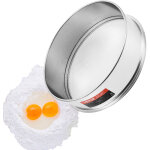 Tamis a farine vevor avec ecran a 10 mailles, fabrique en acier inoxydable 304, tamis a mailles fines ...