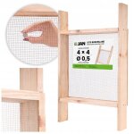 Tamis de jardin en bois pour tamiser le sable, maille 4x4 mm