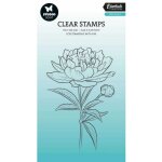 Tampon en silicone pivoine ? pivoine ouverte studio light