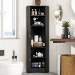 Meuble de salle bain, Étagère de rangement 36 x 36 x 155 cm - placard haut, meuble d'angle avec 2 compartiment ... Meuble de salle bain, Étagère de rangement 36 x 36 x 155 cm - placard haut, meuble d'angle avec 2 compartiment ...