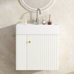 Tanant - meuble de salle de bain lavabo avec meuble sous vasque 55 cm, meuble sous vasque, meuble sous ...