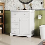 Meuble avec vasque simple, 3 tiroirs et 2 portes de rangement, vasque intégrée en céramique, 76 x 46 ... Meuble avec vasque simple, 3 tiroirs et 2 portes de rangement, vasque intégrée en céramique, 76 x 46 ...