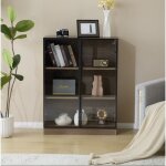 Tanant - vitrine avec verre 80x32x106cm - avec éclairage led et 3 niveaux d'étagères, bibliothèque en ... Tanant - vitrine avec verre 80x32x106cm - avec éclairage led et 3 niveaux d'étagères, bibliothèque en ...