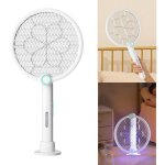 Tapette  mouche lectrique 2 en 1, raquette anti - insectes, lampe anti - moustique rechargeable avec ...