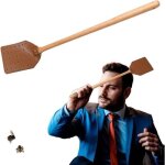Tapette � mouches outil d'�crasement des mouches en cuir pour le travail du bois peu encombrant, tapette ...