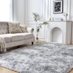 Iztoss ? tapis shaggy 120x160cm ? tapis en peluche �paisse ultra - douce antid�rapant ? �paisseur 3. ...