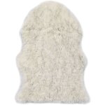 Tapis 60x90 peau de mouton synthétique mélange de gris Tapis 60x90 peau de mouton synthétique mélange de gris
