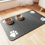 Tapis d'alimentation pour animaux de compagnie - set de table absorbant pour gamelles de nourriture et ...