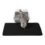 Tapis de bac � liti�re 60x45cm - noir