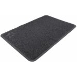 Tapis pour bac � liti�re, pvc, 40 � 60 cm, anthracite - enl�ve la liti�re des pattes