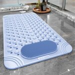 Tapis de baignoire antid�rapant avec drainage ventouses nettoyage facile massage pieds lavable machine ...
