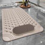Tapis de baignoire antidérapant avec trous de drainage, ventouses, séchage rapide, nettoyage facile, ... Tapis de baignoire antidérapant avec trous de drainage, ventouses, séchage rapide, nettoyage facile, ...
