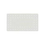 Tapis de baignoire mirasol, tapis de bain antidrapant, caoutchouc, 69x39 cm, blanc - wenko