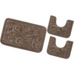 Emmevi mv s. p. a. - tapis de bain lot de 3 pièces moderne doux antidérapant tapis de douche lavable ... Emmevi mv s. p. a. - tapis de bain lot de 3 pièces moderne doux antidérapant tapis de douche lavable ...