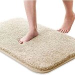 Tapis de bain, tapis de bain absorbant et antid�rapant, tapis de bain doux et agr�able pour la peau, ...
