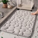 Tapis de bain absorbant en galets : tapis de bain absorbant et antid�rapant con�u pour votre s�curit� ...