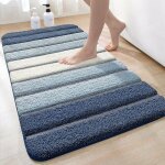 Tapis de bain antiderapant, extra doux tapis salle bain, lavable en machine, absorbant l'eau, 40 x 60 ...