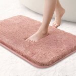 Tapis de bain antiderapant, extra doux tapis salle bain, lavable en machine, absorbant l'eau, 40 x 60 ...
