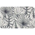 Tapis de bain antidrapant imprim feuillage 50x80cm