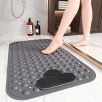 Tapis de bain antidérapant avec massage des pieds, 70 x 40 cm, pour douche intérieure, avec ventouse, ... Tapis de bain antidérapant avec massage des pieds, 70 x 40 cm, pour douche intérieure, avec ventouse, ...