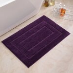 Tapis de bain antiderapant tapis de salle de bain extra doux tapis absorbant l'eau lavable en machine ...