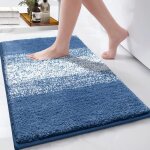 Tapis de bain antidérapant tapis salle de bain moelleux en microfibre douche absorbant lavable en machine ... Tapis de bain antidérapant tapis salle de bain moelleux en microfibre douche absorbant lavable en machine ...