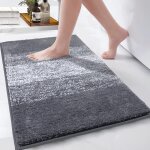 Tapis de bain antidérapant tapis salle de bain moelleux en microfibre douche absorbant lavable en machine ... Tapis de bain antidérapant tapis salle de bain moelleux en microfibre douche absorbant lavable en machine ...