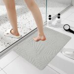 Tapis de bain antidrapant, ultra absorbant et lavable, en mousse  mmoire de forme paisse, schage ...