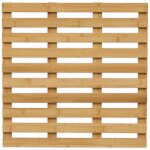 Tapis de bain, en bambou, antidrapant, pour l'intrieur ou l'extrieur, 50 x 50 cm, nature - relaxdays ...