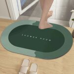 Tapis de bain en caoutchouc, tapis de bain antidérapant à séchage rapide, tapis de bain super absorbant, ... Tapis de bain en caoutchouc, tapis de bain antidérapant à séchage rapide, tapis de bain super absorbant, ...
