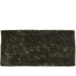 Tapis de bain d�co fil dor� en polyester kaki 50x80cm