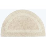 Tapis de bain demi - lune en coton, 50 x 80 cm ? crème - homescapes Tapis de bain demi - lune en coton, 50 x 80 cm ? crème - homescapes