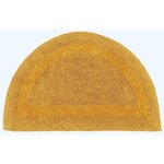 Tapis de bain demi - lune en coton, 50 x 80 cm ? jaune moutarde - homescapes Tapis de bain demi - lune en coton, 50 x 80 cm ? jaune moutarde - homescapes