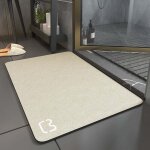 Tapis de bain diatomit absorbant séchage rapide antidérapant beige - 60x90cm - choyclit Tapis de bain diatomit absorbant séchage rapide antidérapant beige - 60x90cm - choyclit