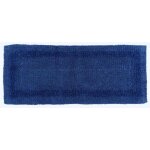 Tapis de bain long en coton, 40 x 100 cm ? bleu marine - homescapes
