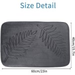 Tapis de bain en mousse � m�moire de forme, 40 x 60 cm tapis de bain antiderapant, tapis salle de bain ...