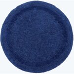 Tapis de bain rond en coton, 80 cm ? bleu marine - homescapes Tapis de bain rond en coton, 80 cm ? bleu marine - homescapes