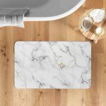 Douceur d'int�rieur - tapis de bain venor ultra - absorbant - effet marbre gris 50x80 cm