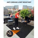 Tapis de barbecue 50''36'' - r�sistant au feu - tapis de protection de sol - tapis de protection de sol ...