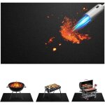 Tapis de barbecue pliable 39x72 pouces ignifuge r�sistance haute temp�rature 500 degr�s