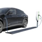 Tapis pour c�bles de charge / protecteur de c�ble en caoutchouc - largeur 40 cm - 7 m