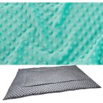 Tapis pour cage cochon d'inde ou hrisson 140x70 impermable menthe / turquoise