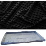 Tapis pour cage cochon d'inde ou hrisson 140x70 impermable noir