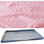 Tapis pour cage � cochon d'inde ou lapin, 78x48, imperm�able, rose clair
