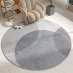 Tapis de chaise de bureau rond pour jeux vid�o, protection de sol minimaliste pour parquets et carrelages, ...