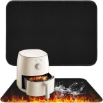 Tapis r�sistant � la chaleur pour friteuse � air, 45 x 38cm tapis ignifuge en fibre de verre, protecteur ...