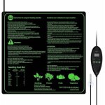 Tapis chauffant adjustable avec contr�leur de thermostat serres chauffantes hydroponique imperm�able, ...