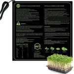 Rhg tapis chauffant pour semis & bouturages, tapis chauffant int�rieur accessoire serre jarden pot de ...