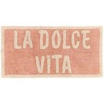 Tapis chiara coton tufte 45x90cm - rose tendance